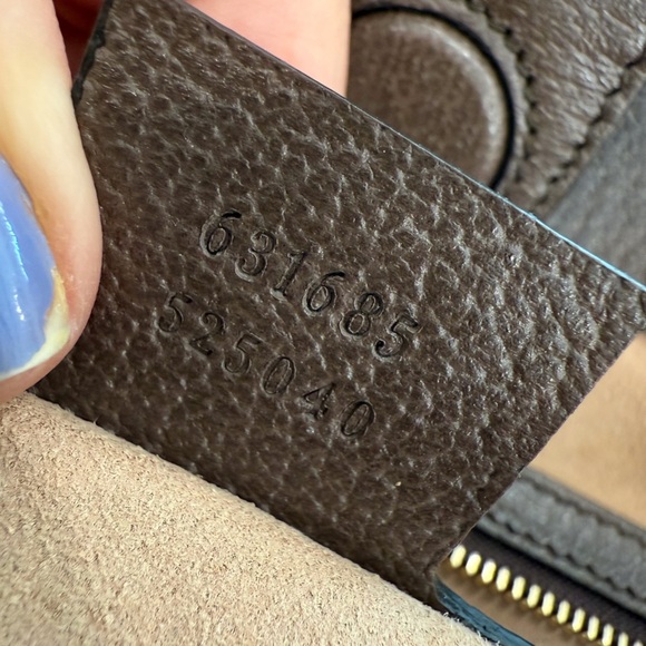 Gucci Ophidia GG Medium Shopper coated canvas leather trim Tote 100% AUTHENTIC!! - Picture 10 of 12